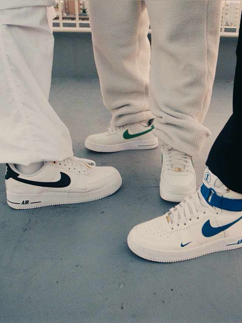 Nike White AF1, W size 9, M size 7